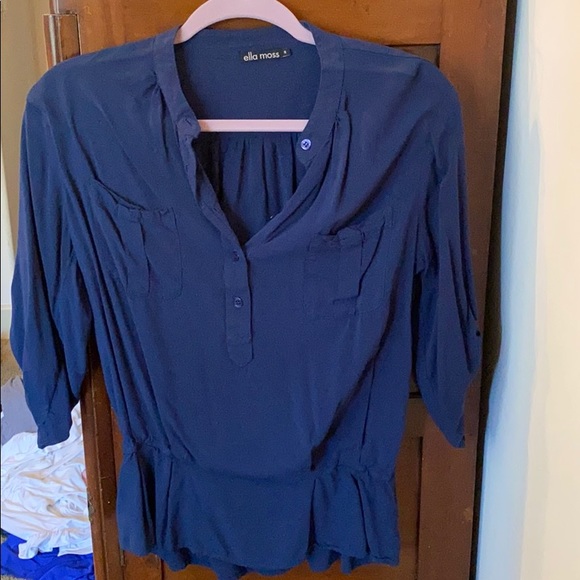 3/4 sleeve Ella Moss Top - Picture 1 of 1